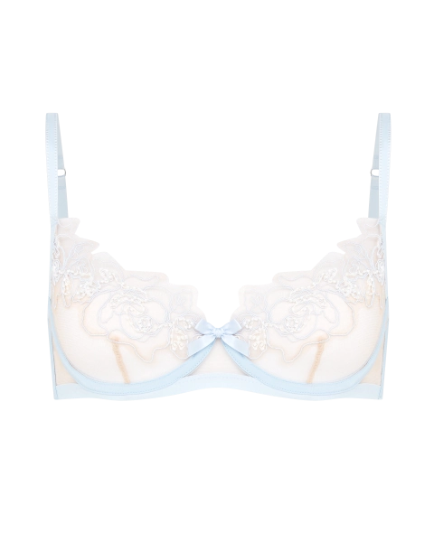 Lindie Plunge Underwired Bra in Blue | By Agent Provocateur
