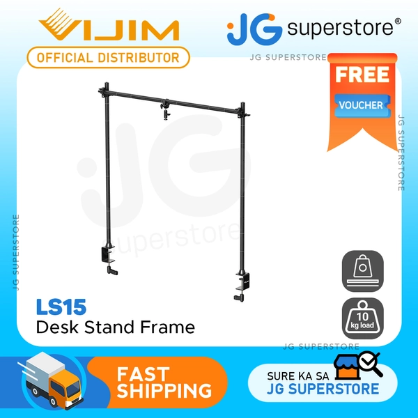 Art Print Floating Display Vijim by Ulanzi LS15 Multifunction Photo Studio Desktop Stand Frame with Full Aluminum Support Beams and Heavy Clamps for Photography and Streaming | 2657 | JG Superstore