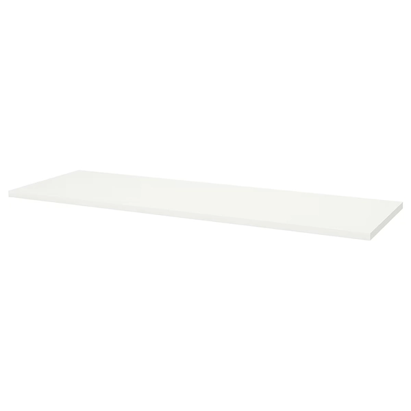 LAGKAPTEN Table top - white 200x60 cm