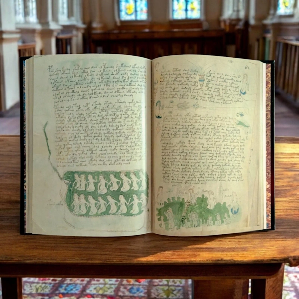 Voynich Manuscript Faithful Leatherbound Reproduction