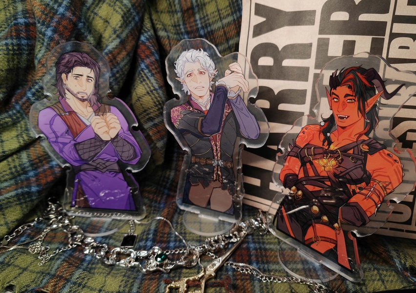 Baldur's Gate 3 Character Acrylic Stands - Cable Wraps Astarion Gale Karlach Raphael Halsin