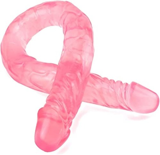 Yrrddxxoo Soft Double-Ended Headed Realistic Huge Dî`ld.ɔ Flexible Rod for Women Men 21.56 inches Yrrddxxoo (Color : Beige)