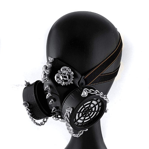 vogueteen Spike Skull Steampunk Gothic Gas Mask Cosplay Respirator Accessories