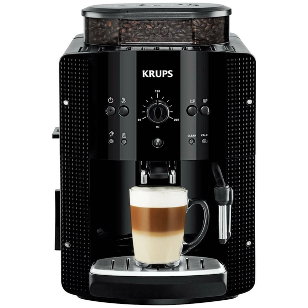Krups Αυτόματη Μηχανή Espresso 1450W Πίεσης 15bar με Μύλο Άλεσης Μαύρη EA8108