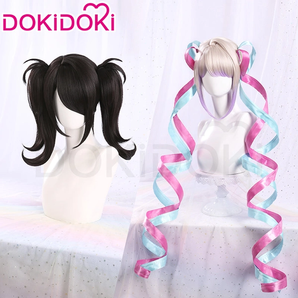 【In Stock】DokiDoki Game NEEDY GIRL OVERDOSE Cosplay KAngel / Ame-chan Needy Streamer Overload Cospaly Wig Long Straight Hair