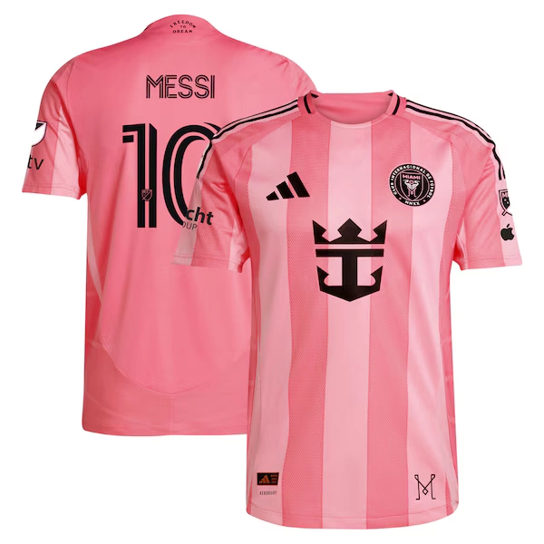 Men's Inter Miami CF Lionel Messi adidas Light Pink 2025 Euforia Authentic Player Jersey