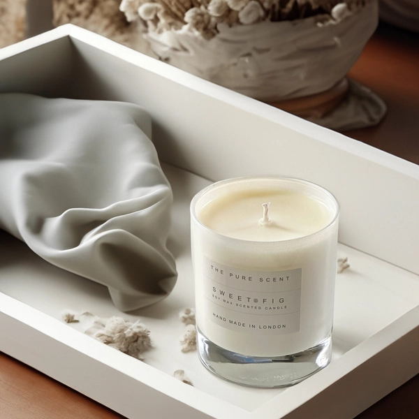 Medium Soy Candle in a Glass, 11 scents available, handmade in London, homemade candle, natural candle, scented candle, soy wax candle, gift