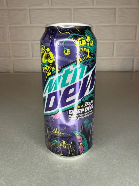Mtn Dew Baja Deep Dive Rare Limited Edition New 16oz EXPIRED