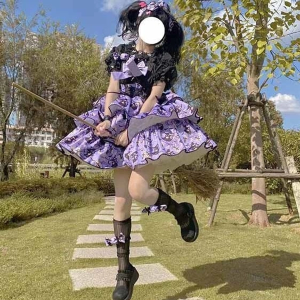 Haunted Lolita Dress - Purple / M