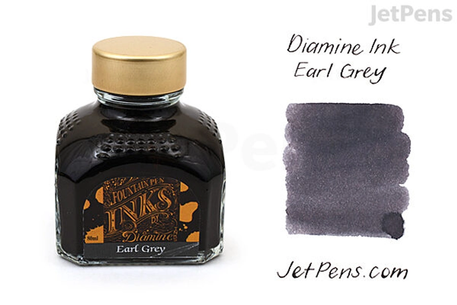 Diamine Earl Grey Ink - 80 ml Bottle
