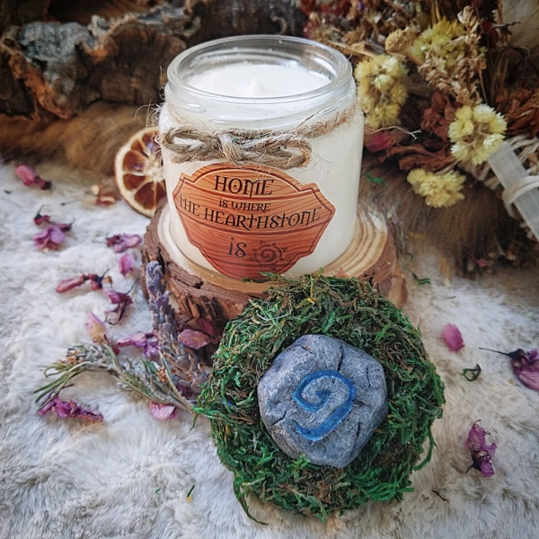Hearthstone Candle | World of Warcraft | WoW | Geek candle | I am 100% wax | Geek Gifts | Merch | Fandom |  Handmade | Aromatic Candle | Echo