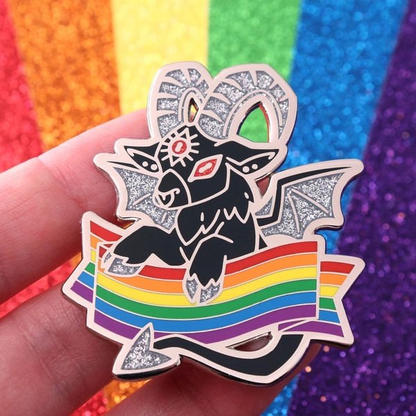 Pride Demons Enamel Pin- Identities — Cirquell Curiosities - Plushies, Patterns, Art Doll, and Masks