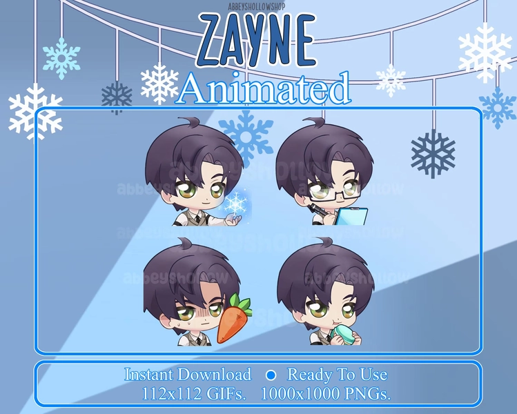 Zayne | Love and Deepspace | Animated Emotes | Discord Stickers | Twitch Emote |  Etc.,