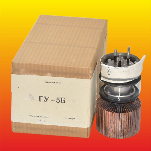 GU-5B GU5B SOVIET POWER GENERATOR TRIODE TUBE 3.5 kW NEW ORIGINAL BOX
