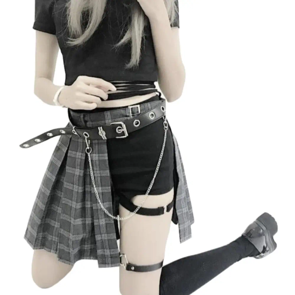 Badass Punk Rock Skirt for Cosparty Style