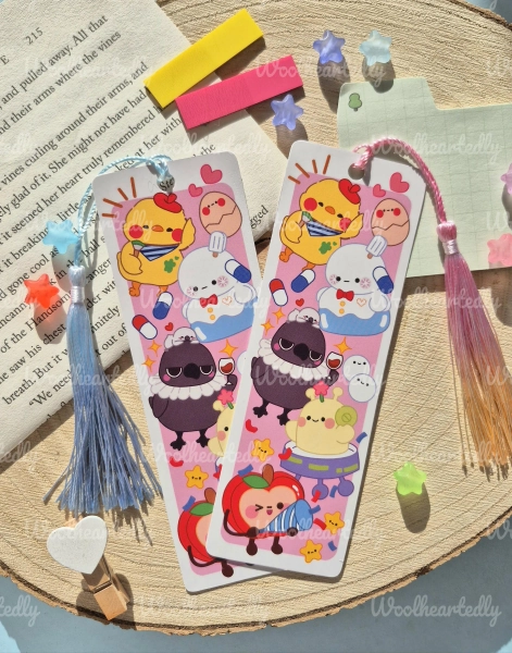 Love and Deepspace bookmark merch Xavier, Rafayel, Zayne, Sylus, Caleb