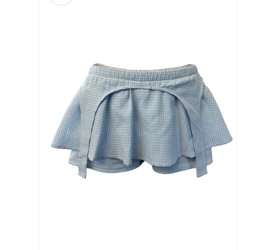 Blond it’s Blue Gingham Garter Skort