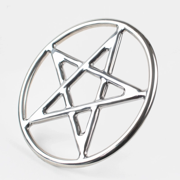 Steel Suspension Ring - Pentagram - Star - Pentacle - 9