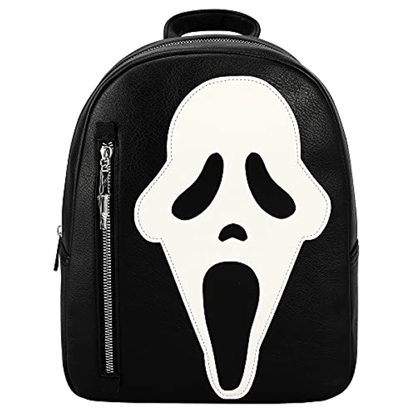 Bioworld Glow in the Dark Scream Ghost Face Horror Movie Character Black Mini Backpack