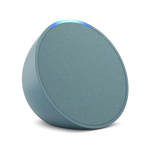 Amazon Echo Pop (newest model), Our smallest Alexa speaker, Fits in any room, Midnight Teal