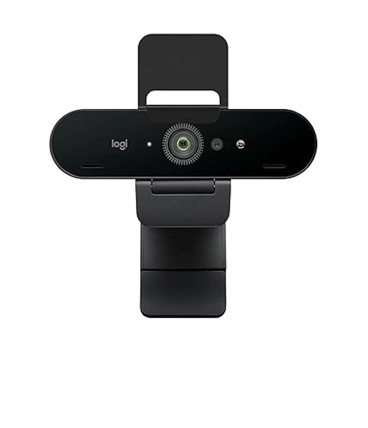 Logitech Brio PRO X 4K Webcam, Ultra 4K HD Video Calling, Noise-Canceling mic, HD Auto Light Correction, Adjustable Field of View, Microsoft Teams, Zoom, Google Voice, PC/Mac/Laptop/MacBook/Tablet