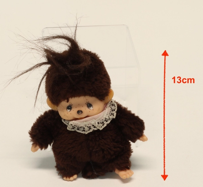 Sekiguchi Moncicci Monchhichi Monchichi - dark brown with tuft 13cm