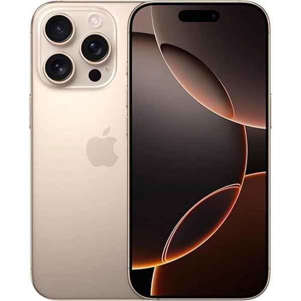 Apple iPhone 16 Pro, US Version, 128GB, Desert Titanium - Unlocked (Renewed)