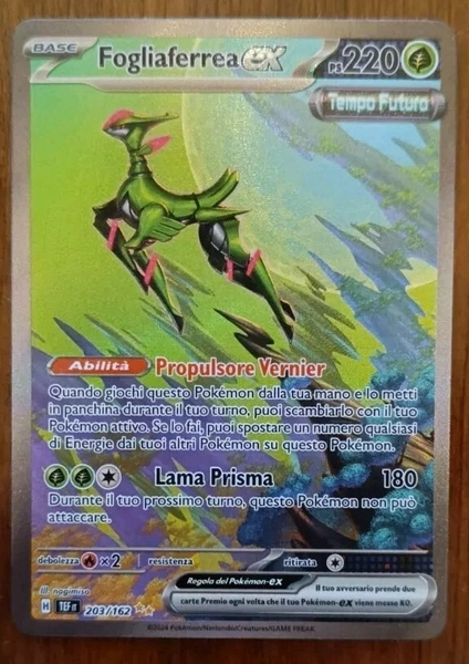 Fogliaferrea EX Alternative 203/162 Chronoforce Pokemon Cards ITA NM 2