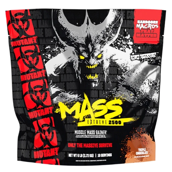 Гейнер с аминокислотами BCAA Mutant Mass EXTREME 2500 Тройной Шоколад 2720 гр