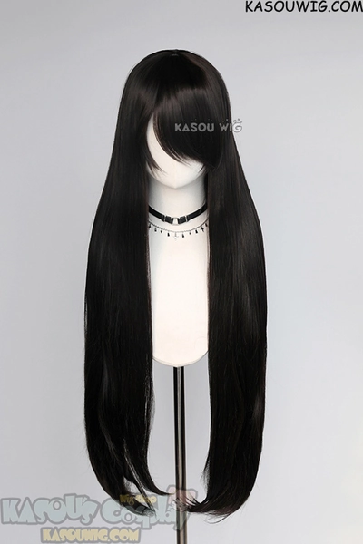 Ahri wig || Long straight versatile Natural Black wig
