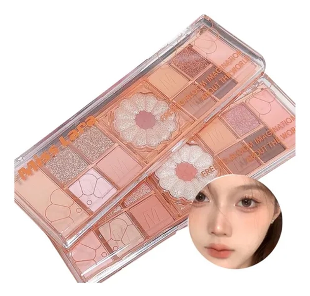 Paleta Flowers Sombras, Rubor E Iluminador - Miss Lara