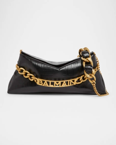 1945 Pouch Crossbody Bag in PB Embossed Crinkle Leather 