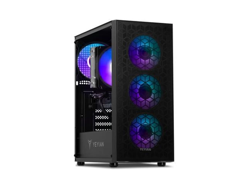 Yeyian Yumi Gaming PC, Intel Core i5-13400F, GeForce RTX 4060 - AI Accelerated, 32GB DDR5 5600MHz RGB, 2TB SSD, 650W PSU, Windows 11 Home,