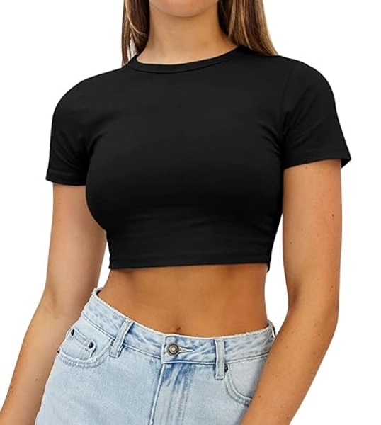 Womens Crop Top (Black)