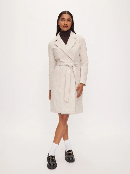 Whistler Wrap Coatigan  Marle Bone - Dotti Online