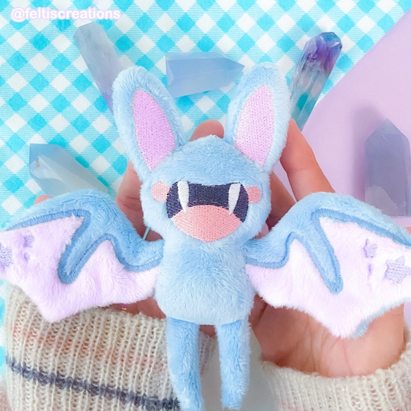 Blind Bat Plush Keychains