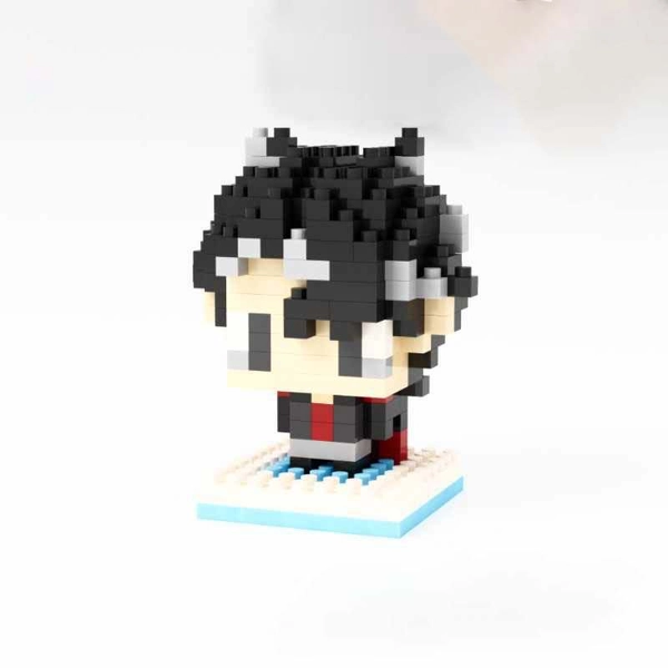 Chibi Genshin Impact Figure DIY Building Blocks Genshin Impact Desk Decor - Wriothesley