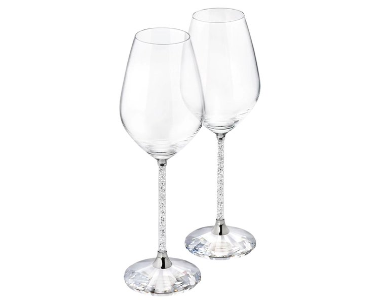 Crystalline Wine Glasses, Set of 2
