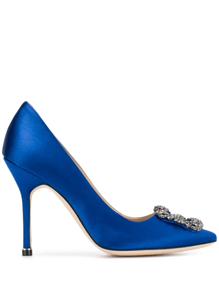 Hangisi 105mm jewel-buckle pumps
