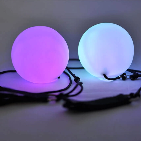 Soft LED Poi Balls - Practice Poi for Beginners - MoodHoops