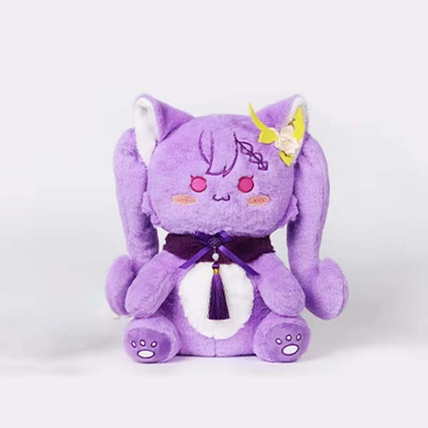 Cat Keqing Plush Toy Genshin Impact Plushies Kawaii Keqing Stuffed Toys