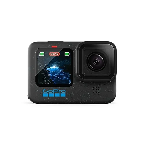 GoPro HERO12 Black - Waterproof Action Camera with 5.3K60 Ultra HD Video, 27MP Photos, HDR, 1/1.9" Image Sensor, Live Streaming, Webcam, Stabilization