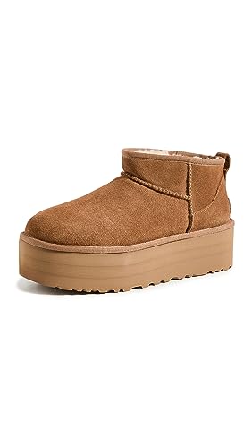 UGG Women's Classic Ultra Mini Platform Boot - 9 - Chestnut
