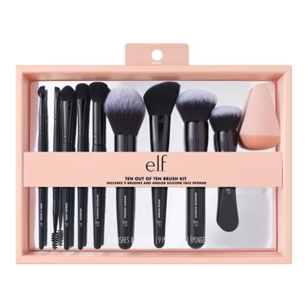 e.l.f. Ten Out of Ten Makeup Brush Set - 10ct