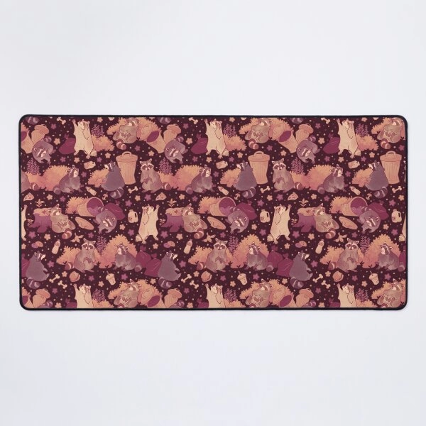 Raccoons Nighttime Pillage Mouse Pad
