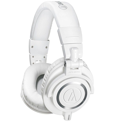 Audio Technica ATH M50x Studio Headphones (White) · Store DJ