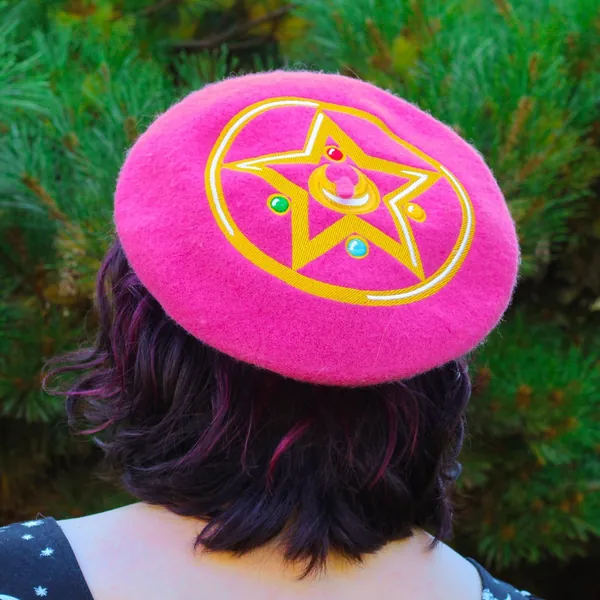 Crystal Star Embroidered Beret!
