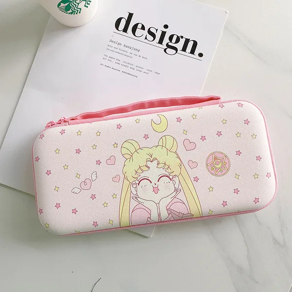 Cute Switch OLED Carrying Case Kawaii Usagi Tsukino Switch Storage Case