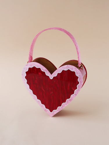 Heart Bag in Pink/Red | Made to order (dispatched in January/February 2025) / No personalisation