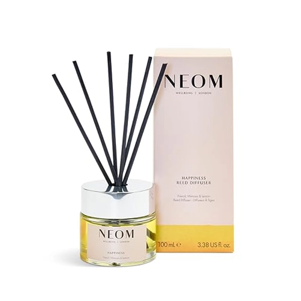 Neom Organics London Happiness Reed Diffuser, 100 ml, White
